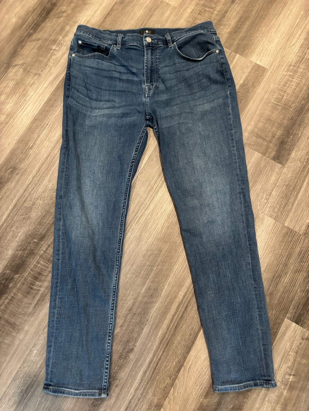 7 For All Mankind Men’s Slim Straight Adrien Dark Blue Jeans